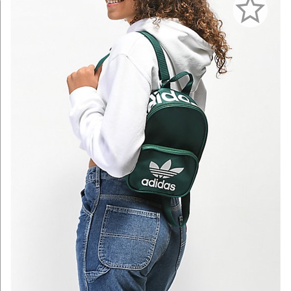 adidas green mini backpack